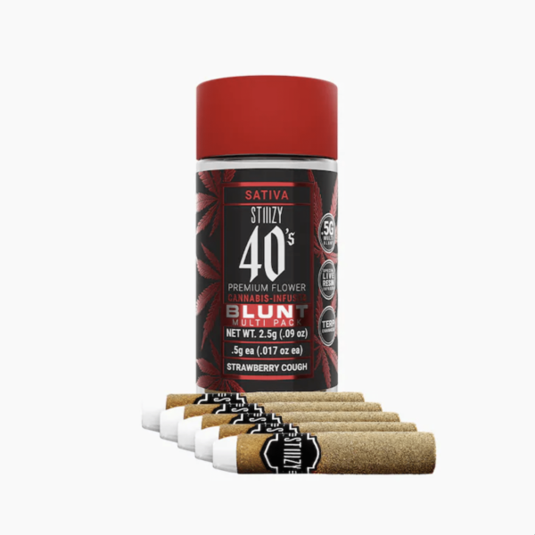 STIIIZY STRAWBERRY COUGH - 40S MINI BLUNT MULTIPACK .5G