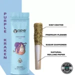 APE - Purple Kraken [Indica] — Mini joint diamonds infused+kief coated (0.5g)