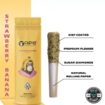 APE - Strawberry Banana [Indica] — Mini joint diamonds infused+kief coated (0.5g)