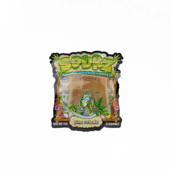 SOURZ - PINA COLADA - LIQUID DIAMONDS GUMMIES - 600MG THC