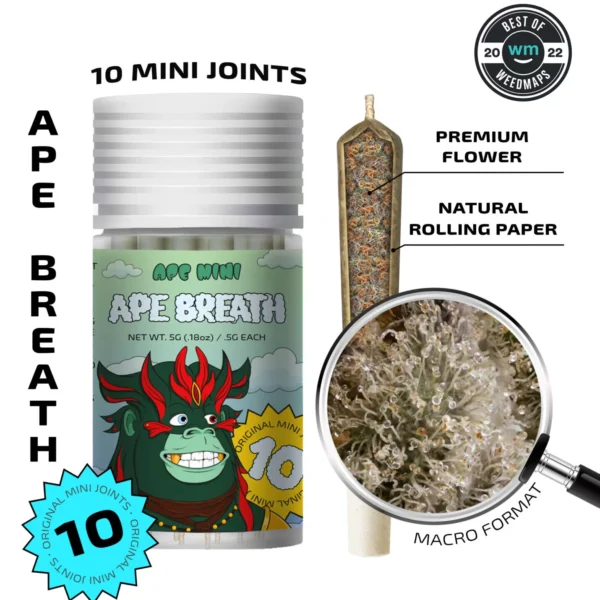 APE - Ape Breath — 10 original mini joints (5g | 0.5g each)