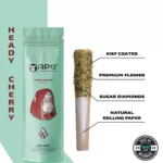APE - Heady Cherry [Sativa] — Mini joint diamonds infused+kief coated (0.5g)