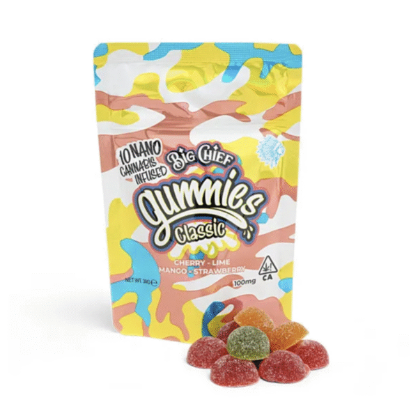 Big Chief - Cherry Lime Mango Strawberry - Nano Cannabis Infused Gummies THC 100mg