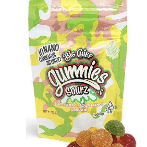 Big Chief - Sour Berry - Sour Mango - Nano Cannabis Infused Gummies THC 100mg