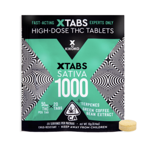 KIKOKO- XTabs Sativa 20pk - THC 1000mg