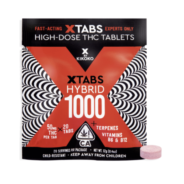 KIKOKO-  Xtabs - Hybrid  - THC 1000mg