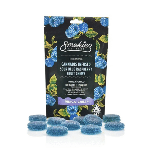 Smokiez - Fruit Chews - Blue Raspberry 100mg