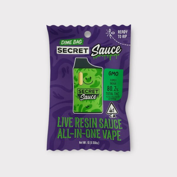 Dime Bag - Disposable - GMO Funky Indica 1g (Secret Sauce)