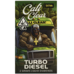 CALI CLEAR - Turbo Diesel (Sativa) -Liquid Diamonds Disposable 2g
