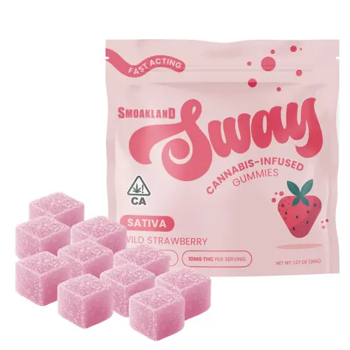 Smoakland Sway Gummies - Wild Strawberry 10pk - 100mg THC