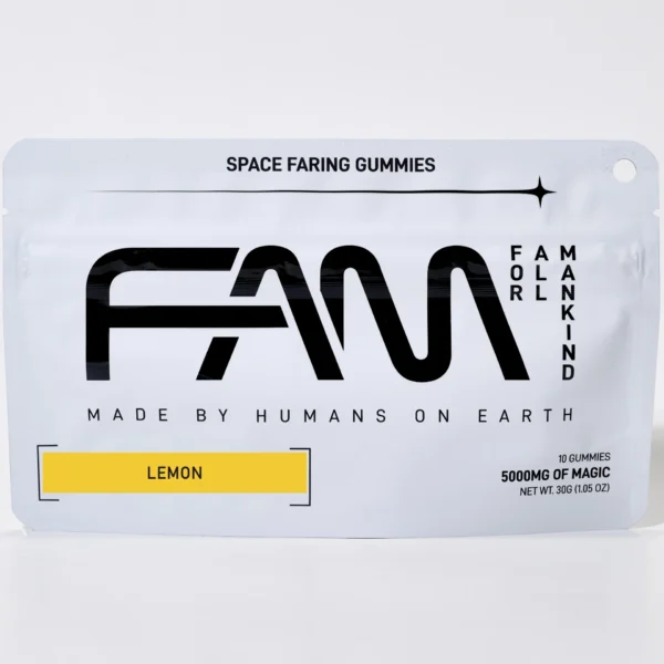 FAM – Lemon- Mushroom Gummies-500mg