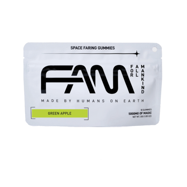 FAM – Green Apple- Mushroom Gummies-500mg