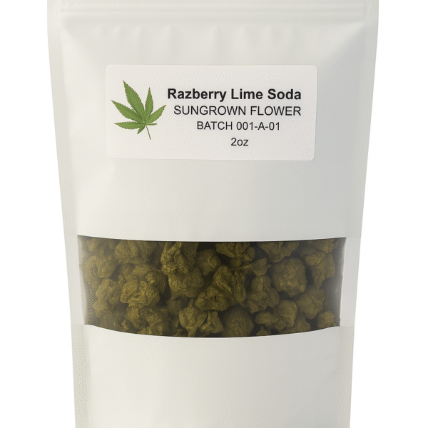 #1 OMG Production - Razberry Lime Soda - Sungrown Flower 2oz