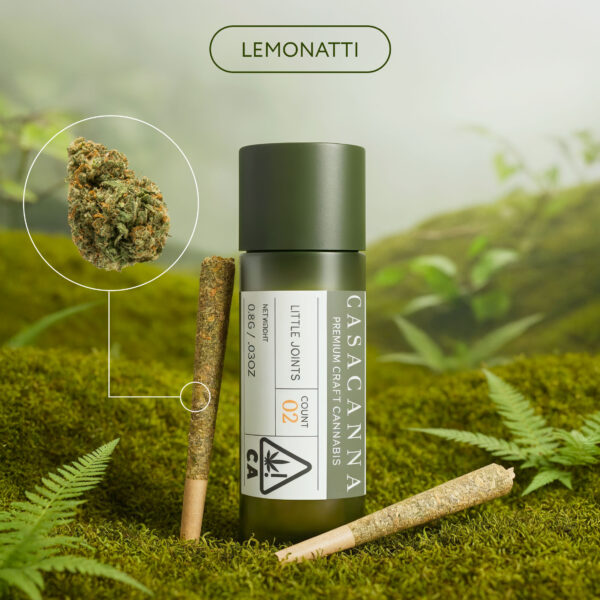 Casacanna – Lemonatti – 2-Pack Premium Cannabis Pre-Rolls (0.8g)