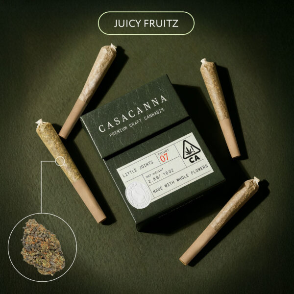 Casacanna – Juicy Fruitz – 7-Pack Whole Flower Premium Pre-Rolls (2.8g)