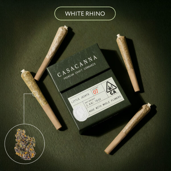 Casacanna – White Rhino – 7-Pack Whole Flower Premium Pre-Rolls (2.8g)