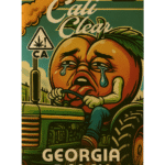 CALI CLEAR - Georgia Peach (Hybrid) -Liquid Diamonds Disposable 2g