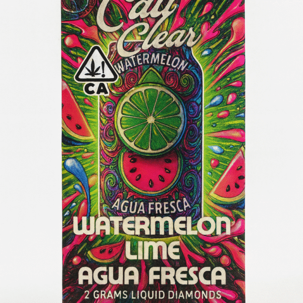 CALI CLEAR - Watermelon Lime Agua Fresca (Sativa) -Liquid Diamonds Disposable 2g