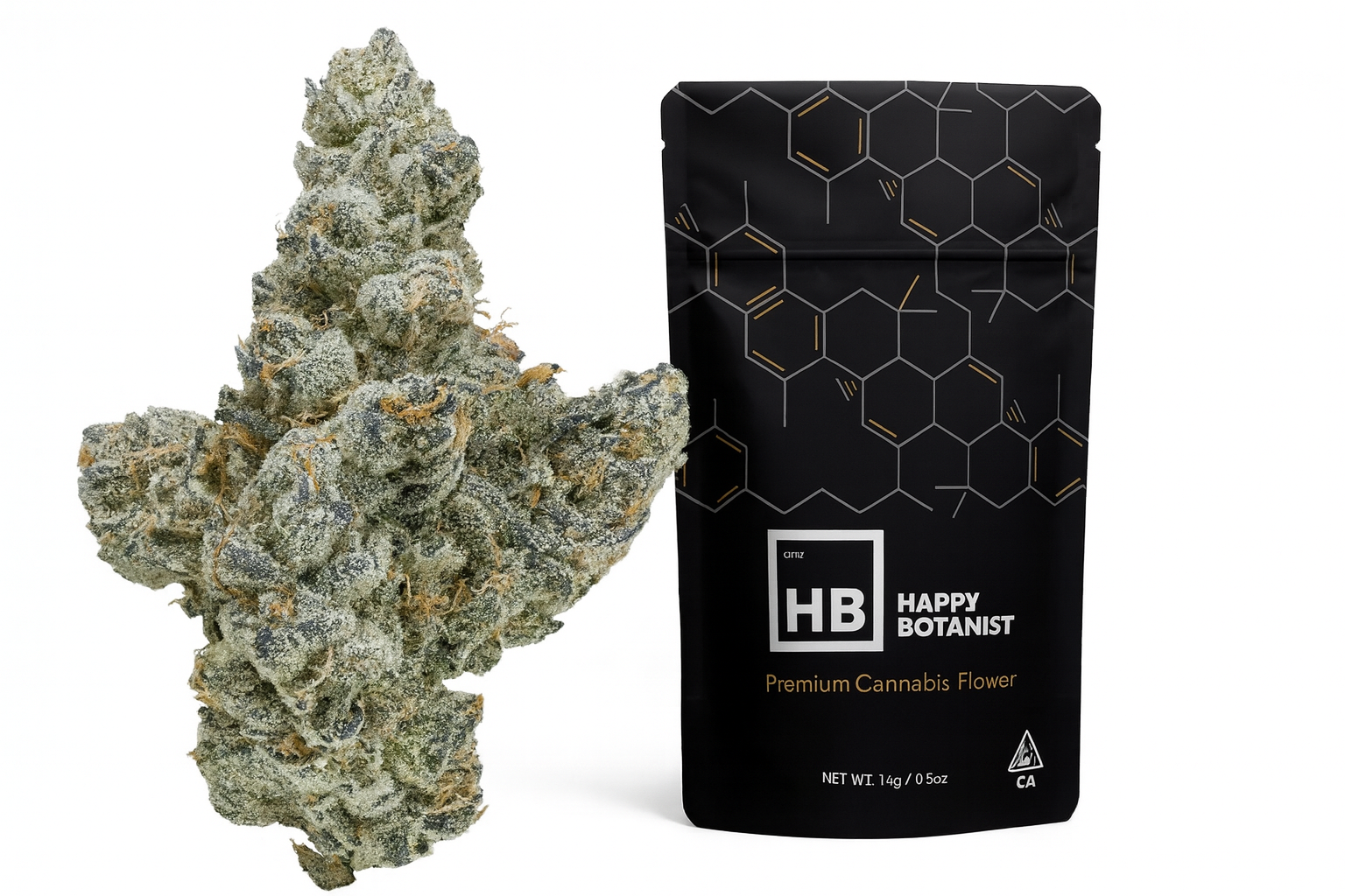 Copilot_20251226_55651 pm Happy Botanist - Pineapple Hindi (Sativa/Exotic) - Premium Cannabis Flower 1/2oz - Image 1