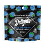 Delights -  Blue Raspberry "Liquid Diamond Infused" - Gummies 100mg THC