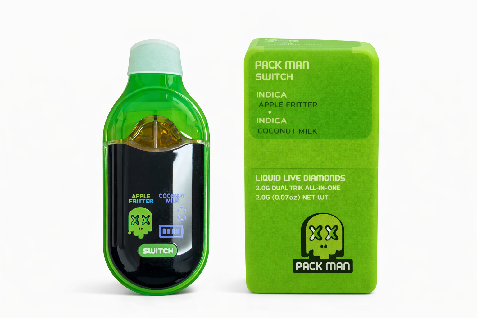 773e82a2-359d-49df-abbb-dc525a472d8b PACKMAN - Apple Fritter + Coconut Milk - Liquid Diamonds Dual Tank AIO (2g) - Image 1