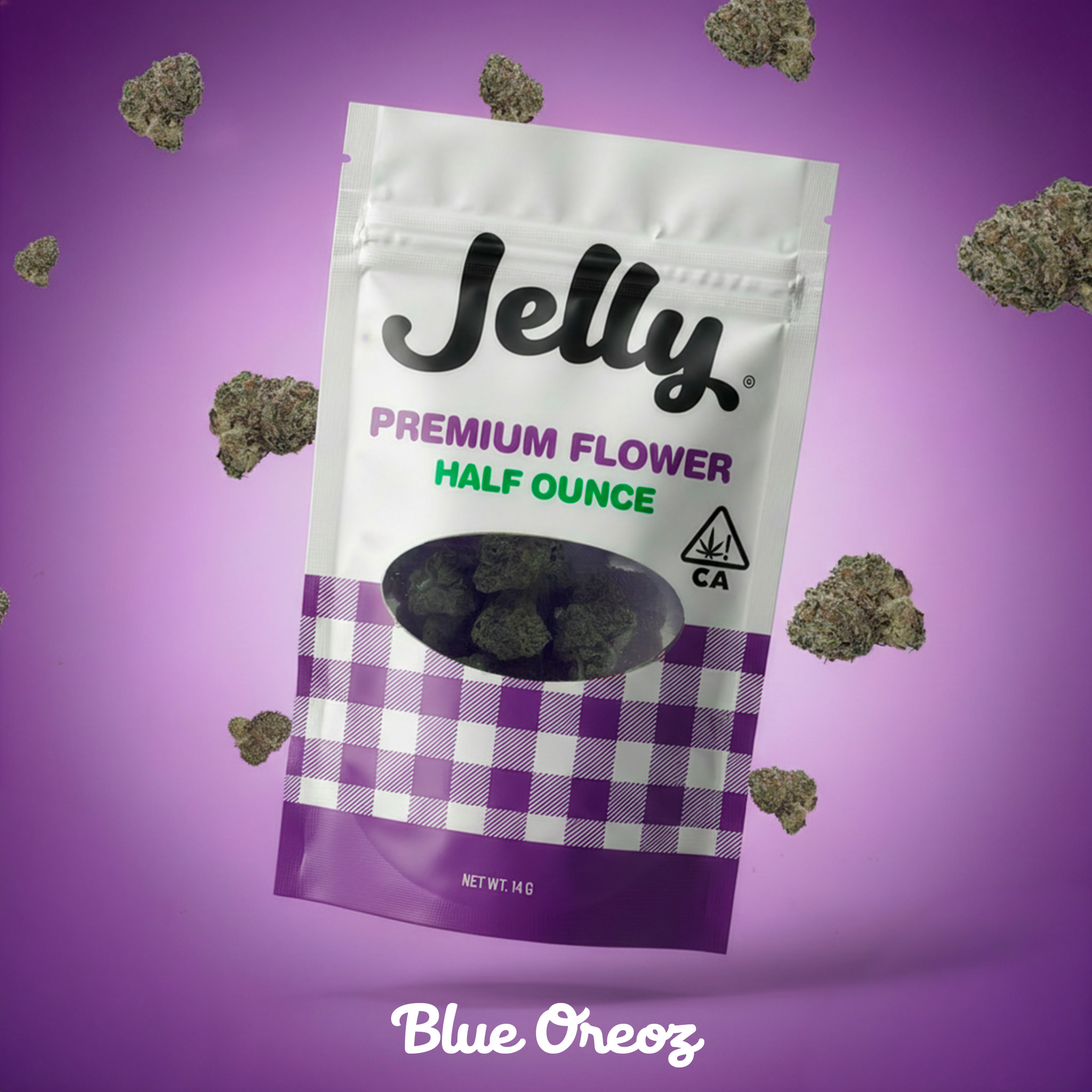 Jelly - Blue Oreoz Jelly - Blue Oreoz – Premium Flower 1/2oz (14g) - Image 1