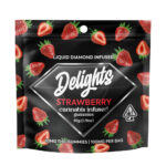 Delights -  Strawberry "Liquid Diamond Infused" - Gummies 100mg THC