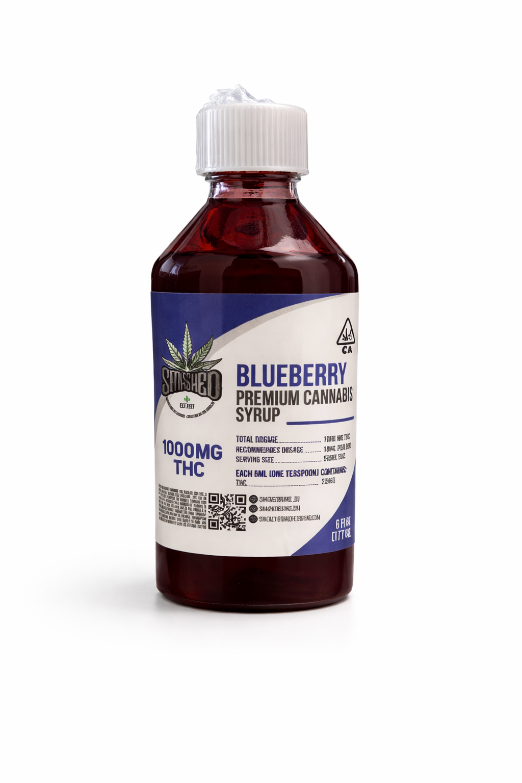 27a2a914-c5b6-4944-853a-8bf37be40c99 SMASHED - Blueberry - Premium Cannabis Syrup 1000mg THC - Image 1