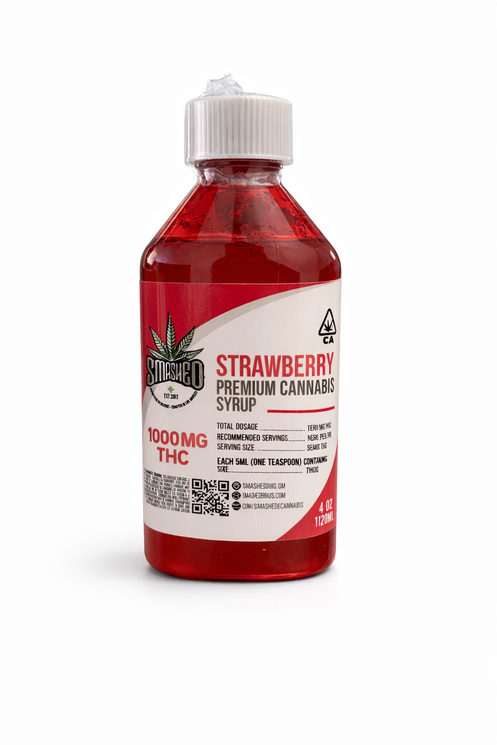 4c06fd37-8aa8-472c-88e4-090ec69374a8 SMASHED - Strawberry - Premium Cannabis Syrup 1000mg THC - Image 1