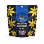 SMASHED - Blue Raspberry Belts - Cannabis Infused Gummies THC 1000mg