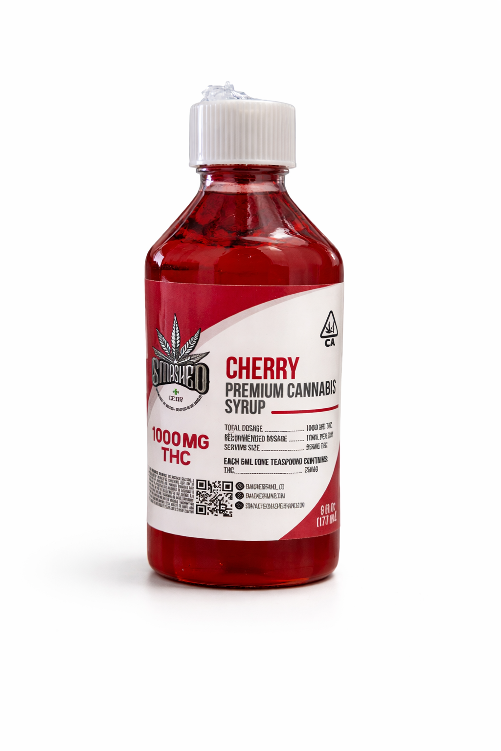 df685b83-c3f4-441f-94af-0046ea13257d SMASHED - Cherry - Premium Cannabis Syrup 1000mg THC - Image 1