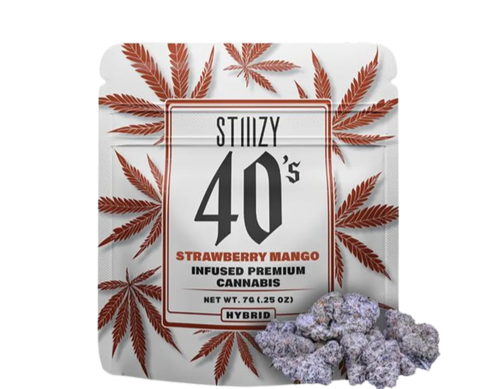 product_images_75e1e268-dcdc-4b0c-bbcd-53175a973197_c43f4a70-e959-409d-9aff-2eec38754df8_desktop.png STIIIZY - STRAWBERRY MANGO - 40's Infused Flower 1/4oz (7g) - Image 1