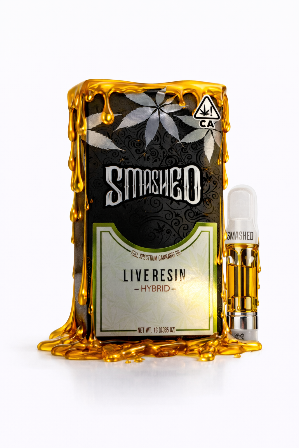 8968A1D9-661D-4B4A-908A-DC9E0521C808 Smashed -Strawberry Champagne- Live Resin Cartridge -1 Gram (Hybrid) - Image 1