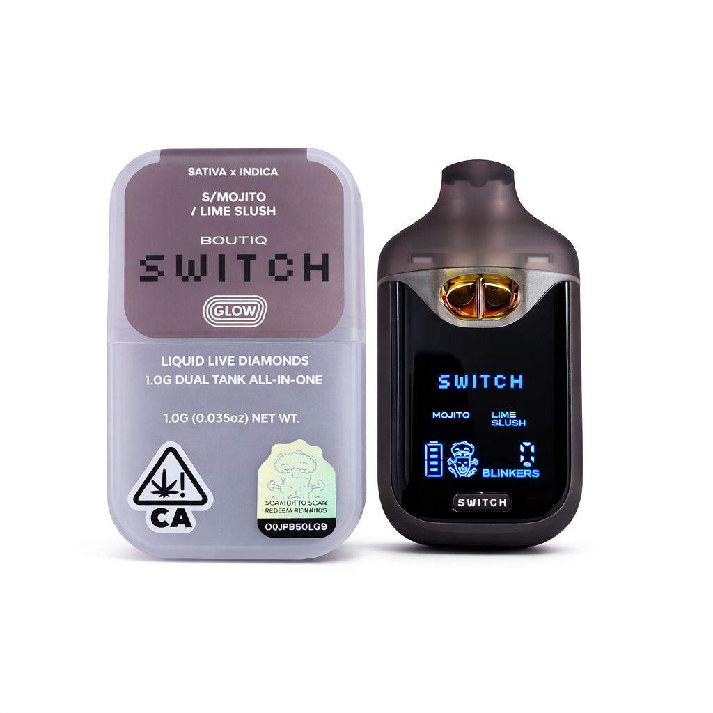 8bd02f33-a619-4c18-8780-c8dd15a28b79 Boutiq - Mojito (Sativa) x Lime Slush (Indica) - Switch Disposable Vape 1g - Image 1