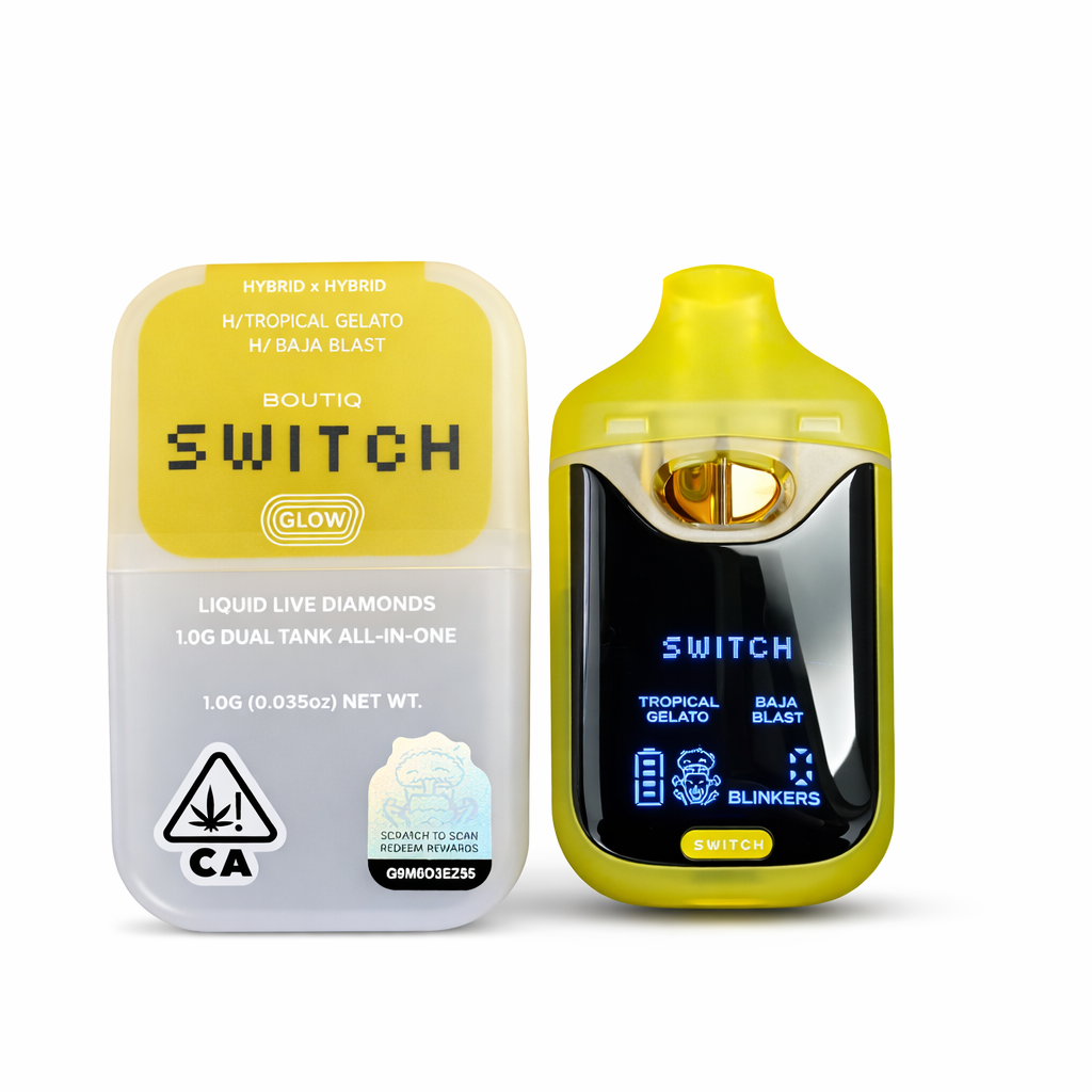 ab1c523f-3dac-4c60-b4ab-ab98f1e4ac29 Boutiq - Tropical Gelato (Hybrid) x Baja Blast (Hybrid) - Switch Disposable Vape 1g - Image 1