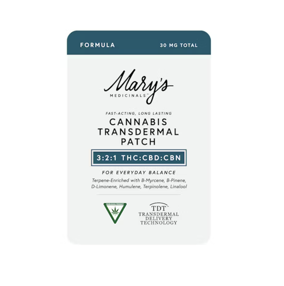 Screenshot 2026-05-18 at 2.25.32 pm Mary's Medicinals | Transdermal Patch Formula 3:2:1 THC:CBD:CBN | 15mg:10mg:5mg - Image 1