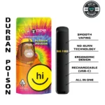 APE & HI! - Durban Poison — Live Resin Disposable Vape 1g (all in one)