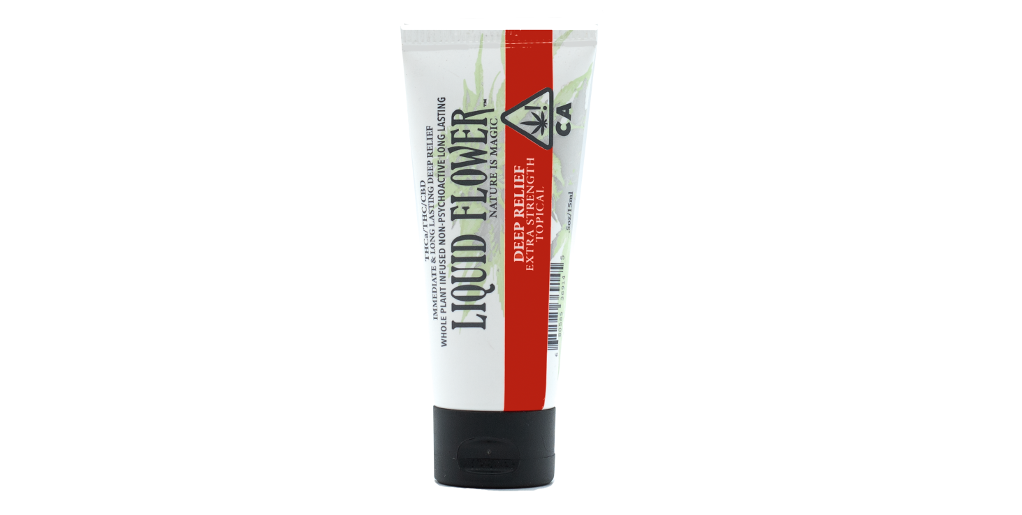 DeepTube-1729863114 Liquid Flower - Deep Relief Topical Extra Strength Lotion - Tube (0.5oz) - Image 1