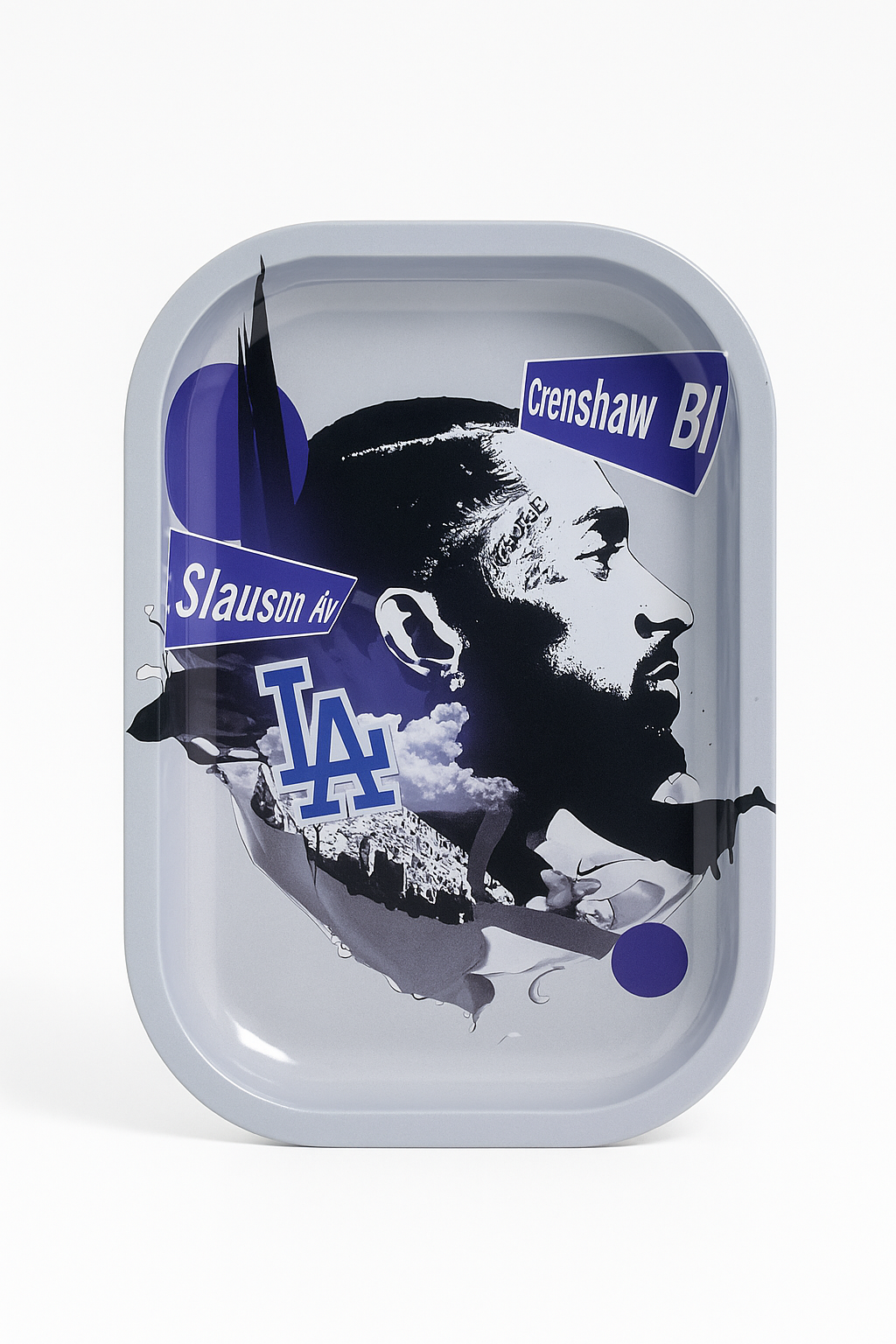 565319E2-37AA-4BCF-9217-B061CD4E80CC Rolling Tray with Magnetic Lid - Nipsey Hussle LA - Image 1