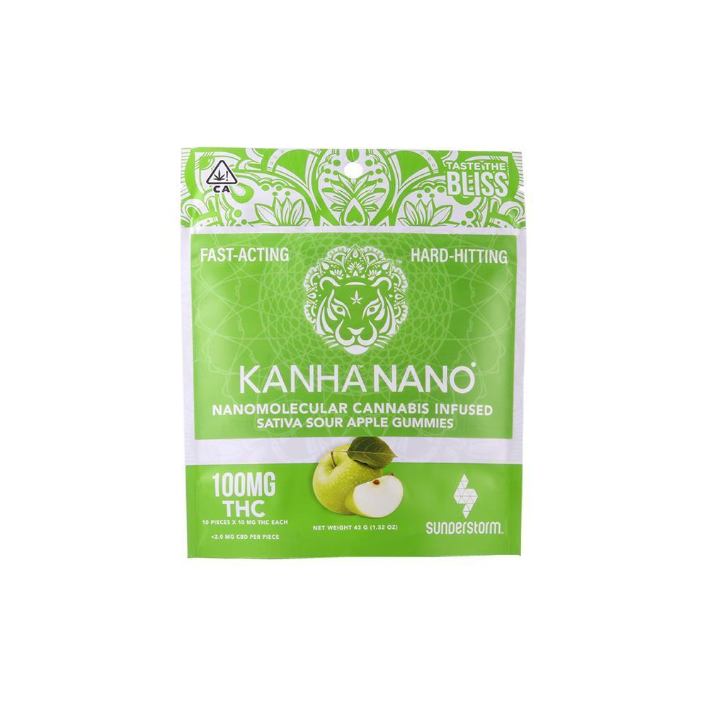 0a29ea91-616b-422c-8a5e-0cd068be015d.png Kanha NANO Sour Apple Sativa 100mg - Image 1