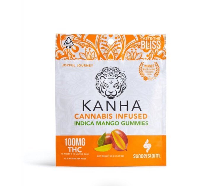 Kanha Indica Mango Gummies 100mg