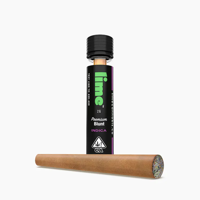 1696976974-indica.jpg Lime Indica (2.0g Blunt) | Premium Nug Blend - Image 1