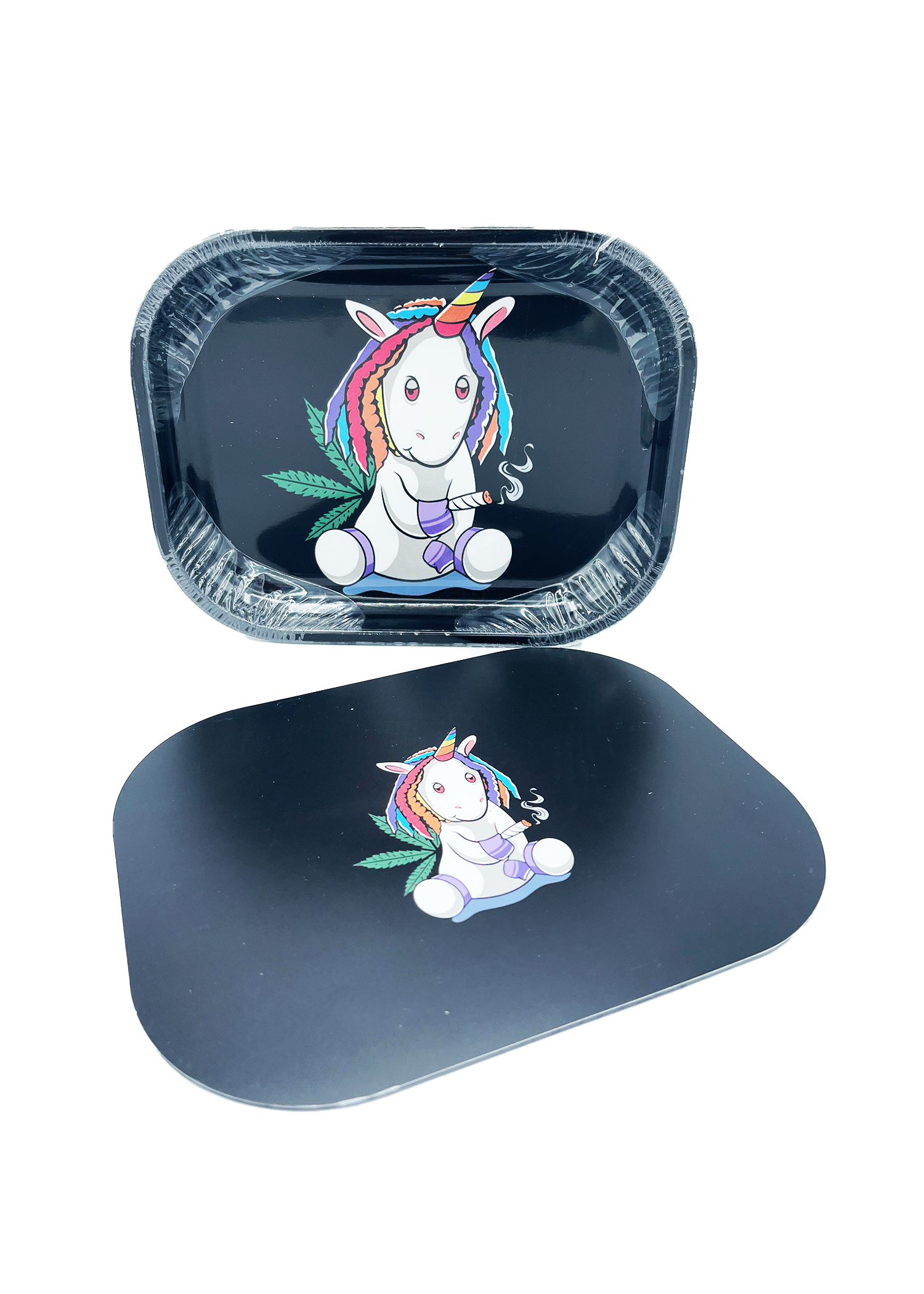 2 Rolling Tray with Magnetic Lid - Unicorn - Image 1