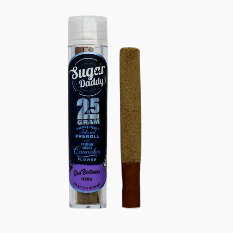 2221297_Sugar_Daddy_-_Red_Bottoms__I_.png Sugar Daddy- | Red Bottom | Indica Infused Blunt 2.5G - Image 1