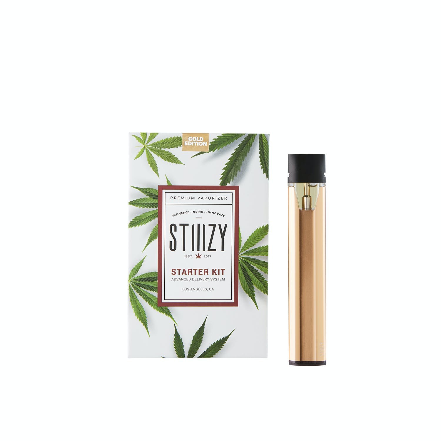 232978_BatteryKit_Gold_10x10in_110619.jpg STIIIZY - Starter Kit - Gold - Image 1