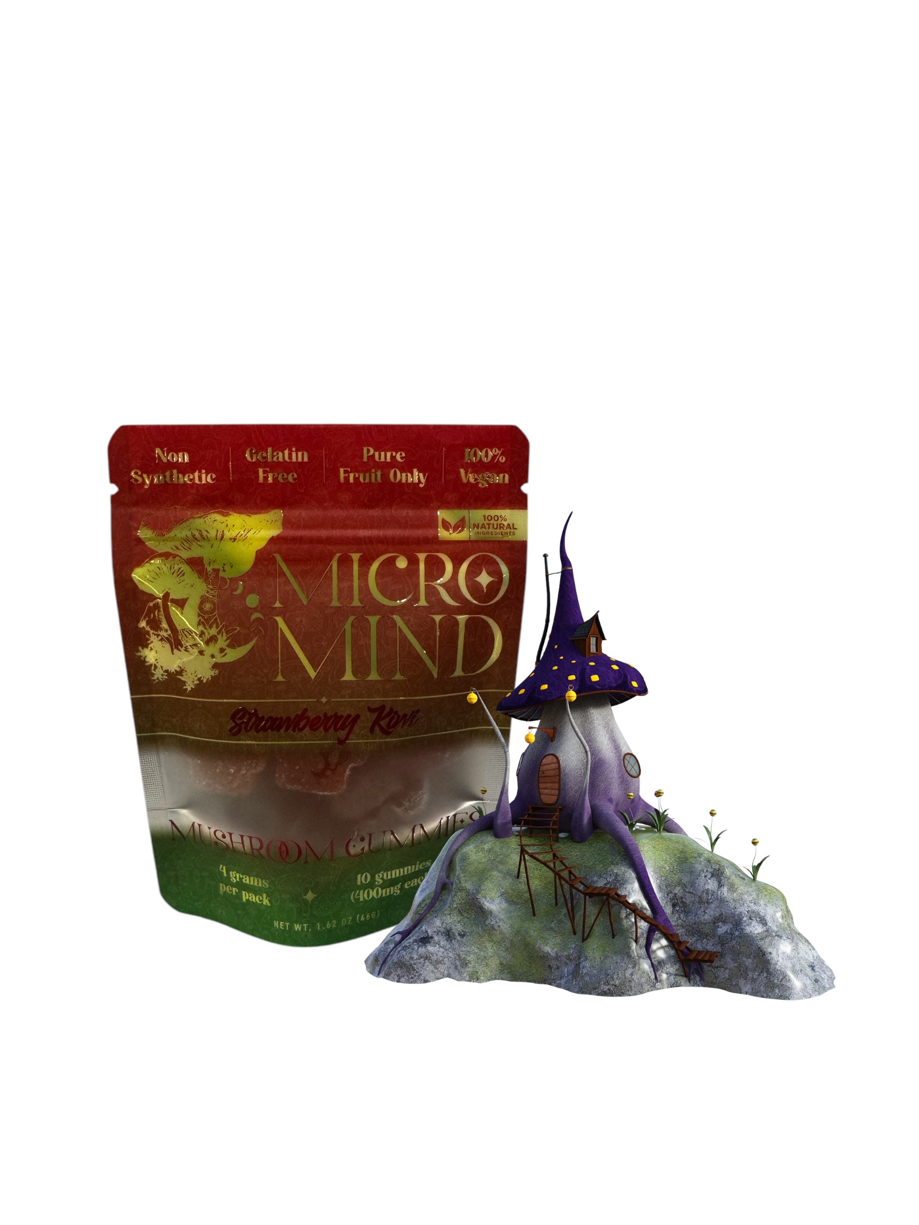 Photoroom_20250130_230623 Micro Mind - Mushroom Gummies -Strawberry Kiwi -4G - Image 1