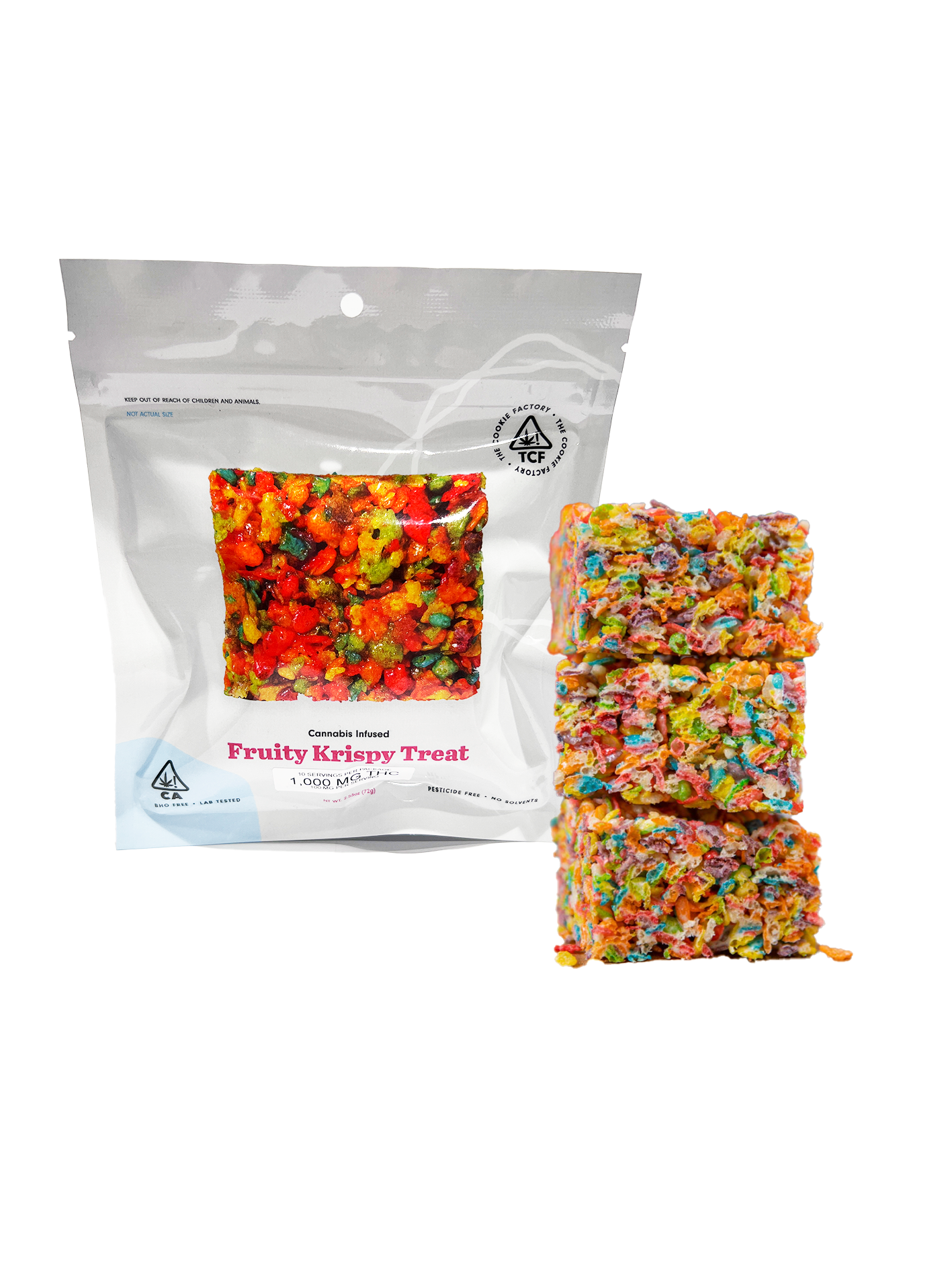 fruity The Cookie Factory Fruity Krispy Treat - 1000mg THC - Image 1