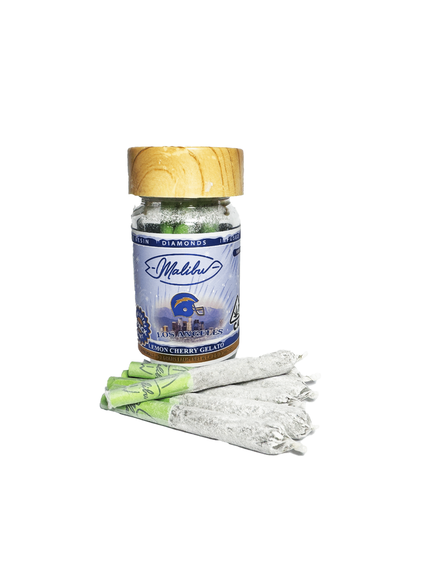 lemon cherry Malibu Snow Boards | SFV OG | 6pk Infused Pre-rolls 4.20g - Image 1