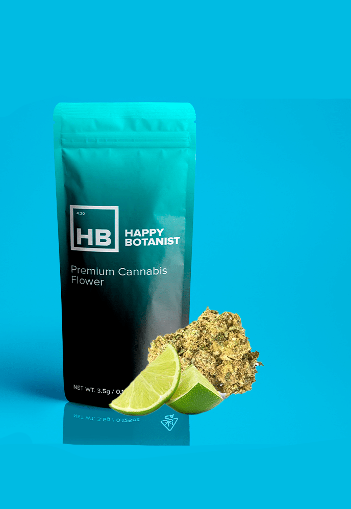 lime3.5 Happy Botanist -Black Lime Reserve-3.5g Flower - Image 1