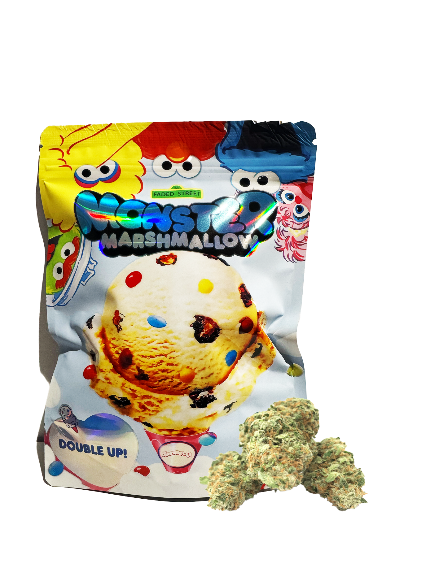 monster Faded Street - Monster Marshmallow-1oz - Image 1